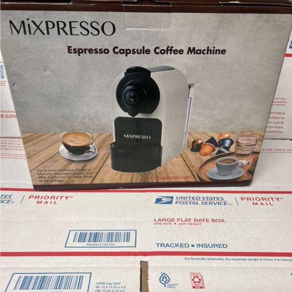 Sealed Mixpresso White Espresso Coffee Machine 1400W Compatible LAST 1 NEW!